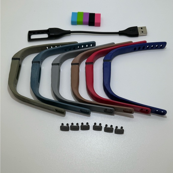 Six Fitbit Flex Wristbands 🌟Bonus Charger 🌟 - Picture 1 of 2